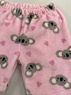 Пижама детская вельсофт Фламинго Коалы розовая 855-910 - размеры