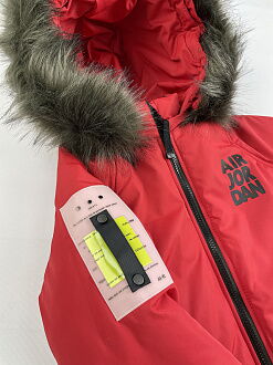 Зимняя куртка для мальчика Kidzo красная 3310 - размеры