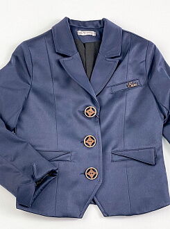 Пиджак школьный для девочки SUZIE Габби мемори-коттон синий ЖК-14605  - картинка