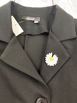 Трикотажный жакет для девочки Mevis черный 4157-02 - фото