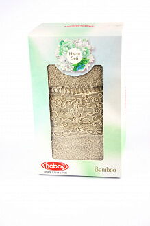 Полотенце махровое для лица в подарочной коробке HOBBY Sidelya-1 бежевое - цена