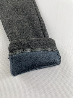 Лосины утепленные на меху серый графит 8011 - фотография