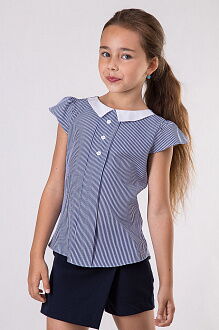 Блузка школьная Brilliant Nancy голубая 17116 - размеры