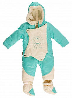Комбинезон демисезонный детский Одягайко бирюзовый 3194 - цена
