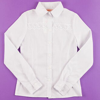 Блузка с длинным рукавом Веснушка белая 3022 - цена