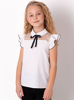 Блузка для девочки Mevis молочная 3683-02 - цена