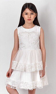 Нарядное платье для девочки Mevis белое 3322-02 - цена