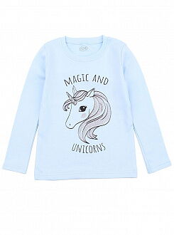 Реглан для девочки Фламинго Magic and Unicorns голубой 923-407 - цена