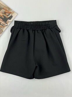Юбка-шорты для девочки Mevis черная 4110-02 - размеры