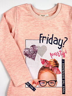 Туника для девочки Breeze Friday Party персиковая 12666 - размеры