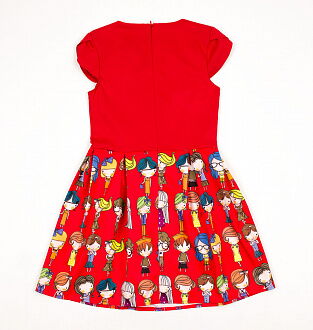 Платье для девочки MEVIS красное 1566-02 - фото