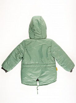Куртка для мальчика ОДЯГАЙКО зеленая 22172О - фото