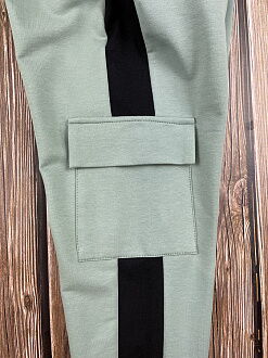 Спортивные штаны Mevis бирюзовые 4511-01 - размеры