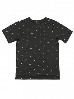 Футболка для мальчика Фламинго темно-серая 896-124 - фото