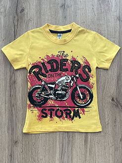 Футболка для мальчика Rider желтая 574 - цена