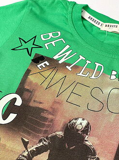 Комплект футболка и шорты для мальчика Breeze Cool Dude зеленый 15397 - картинка