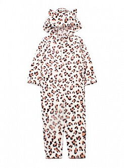 Пижама-кигуруми для девочки Фламинго Леопард молочный 901-910 - цена