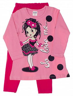 Комплект футболка и лосины Benna розовый 979 - цена