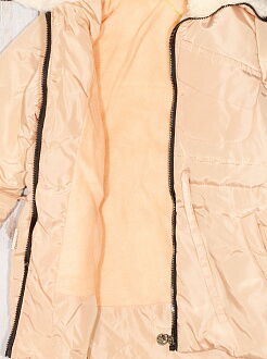 Куртка удлиненная для девочки Одягайко пудра 22325 - фото