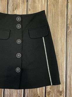 Юбка школьная для девочки Mevis черная 2688-02 - фотография