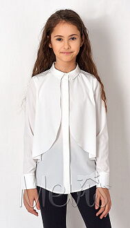 Блузка для девочки Mevis белая 2689-02 - цена