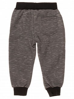 Утепленные спортивные штаны для мальчика BUDDY BOY серый меланж 5657 - фото