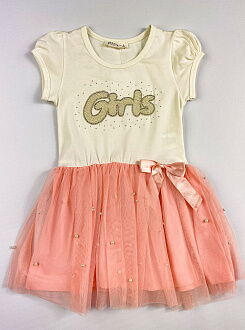 Платье для девочки Breeze Girls молочное 10766 - цена