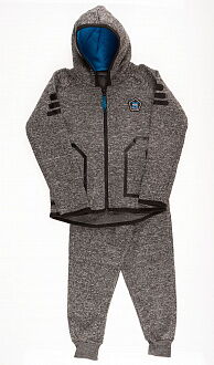 Утепленный спортивный костюм для мальчика Венгрия серый меланж В-70434 - цена