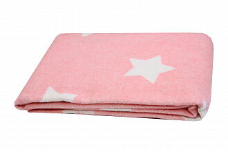 Одеяло-плед детское Vladi Звезды розовый 100*140 - цена
