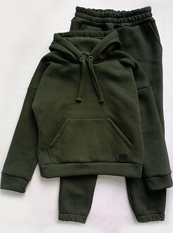 Утепленный спортивный костюм SmileTime хаки 22-9 - фото