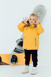 Зимняя мембранная куртка для мальчика DC Kids Росс желтая - картинка