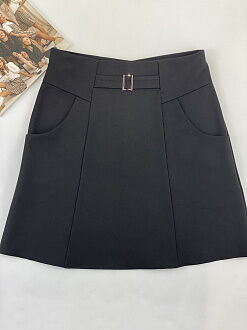 Школьная юбка для девочки Mevis черная 2841-02 - цена