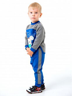 Утепленный костюмчик для мальчика Smil синий 117199 - фото