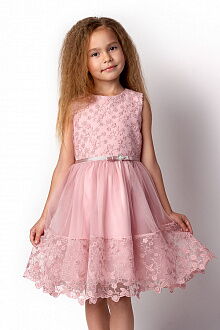 Нарядное платье для девочки Mevis розовое 3312-03 - цена