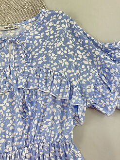 Платье для девочки Mevis голубое 5081-01 - картинка