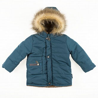 Куртка для мальчика ОДЯГАЙКО темно-бирюзовая 22106 - цена