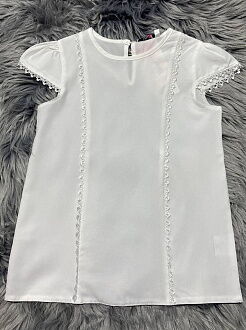 Блузка для девочки Mevis молочная 3729-02 - размеры