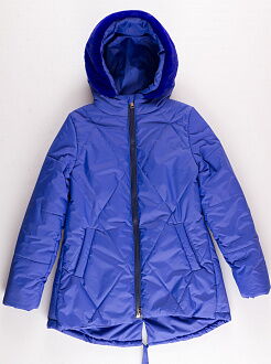 Куртка удлиненная для девочки ОДЯГАЙКО синяя 22101О - цена