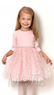 Платье нарядное для девочки Mevis розовое 2574-01 - цена