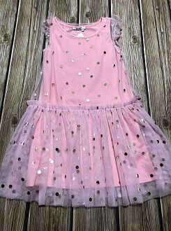 Нарядное платье для девочки Mevis розовое 3321-01 - картинка