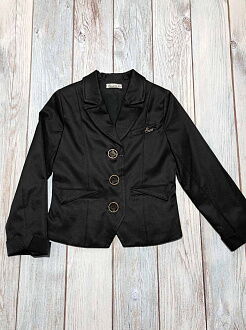 Пиджак школьный для девочки SUZIE Габби мемори-коттон чёрный ЖК-14605  - цена