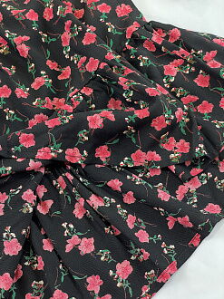 Платье для девочки Mevis Розы черные 5081-04 - размеры