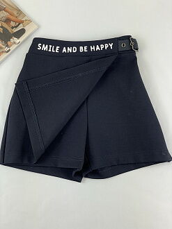 Юбка-шорты для девочки Mevis синяя 4119-01 - размеры