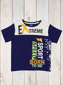 Футболка для мальчика Patika Kids Extreme синяя 6012 - фото