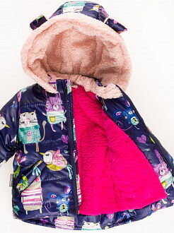 Комбинезон раздельный для девочки (куртка+штаны) ОДЯГАЙКО  темно-синий 20069/32018 - картинка