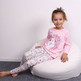 Пижама для девочки Фламинго Единорог розовая 247-236 - размеры