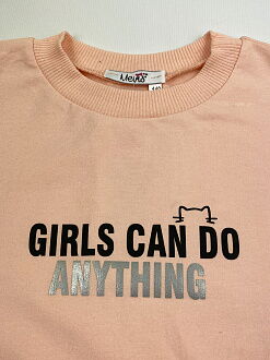 Спортивный костюм для девочки Mevis персиковый 3724-04 - картинка