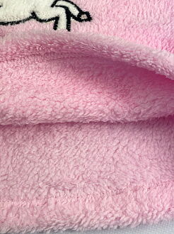 Тёплая пижама вельсофт для девочки Единорог розовая 72513 - картинка