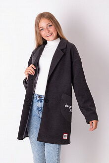 Легкое пальто для девочки Mevis серое 3445-03 - цена
