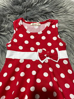 Сарафан для девочки Barmy Горошек красное 0788 - размеры